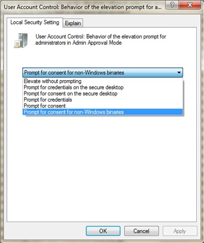 Windows 7 UAC Prompt